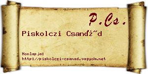 Piskolczi Csanád névjegykártya
